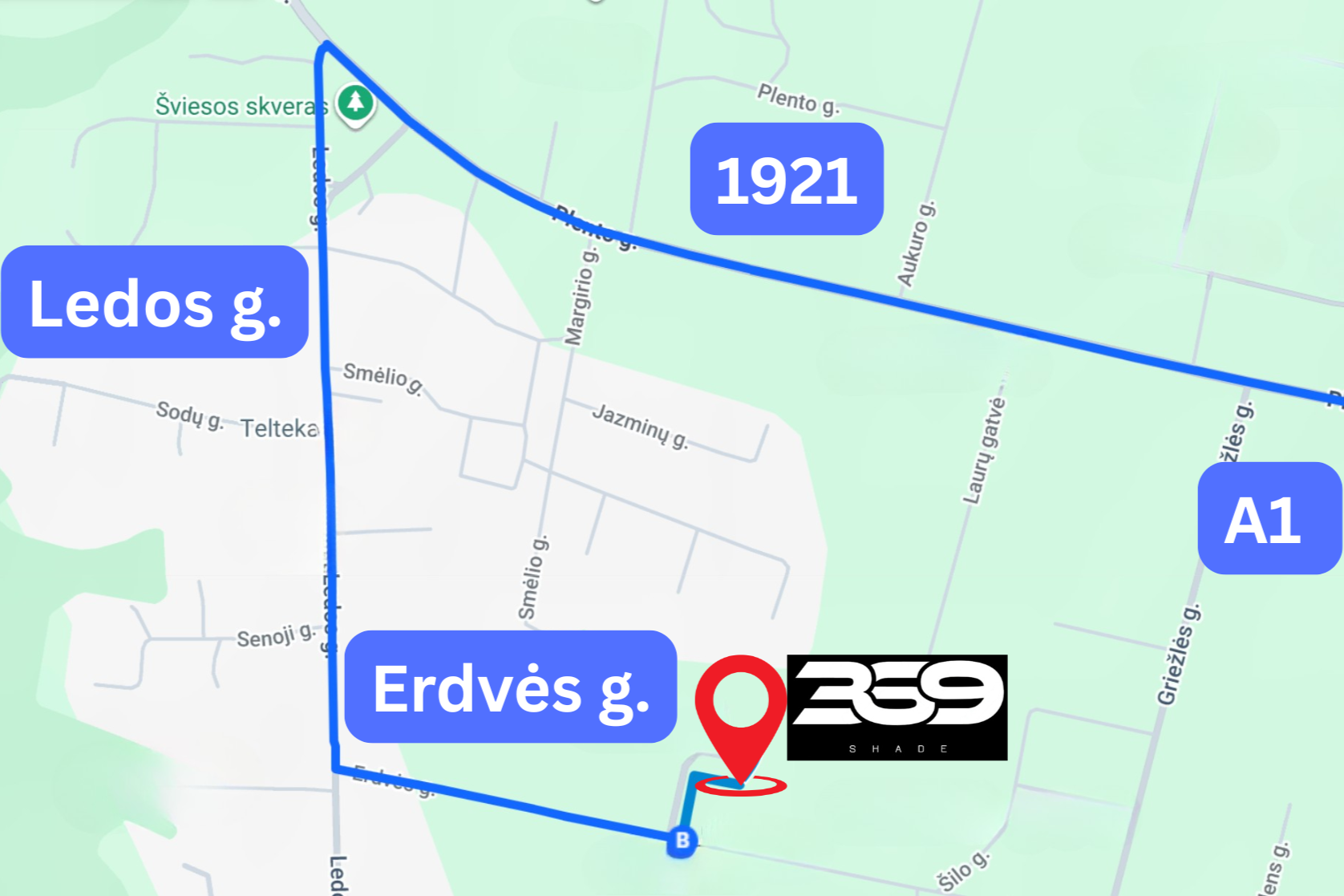 Business location map