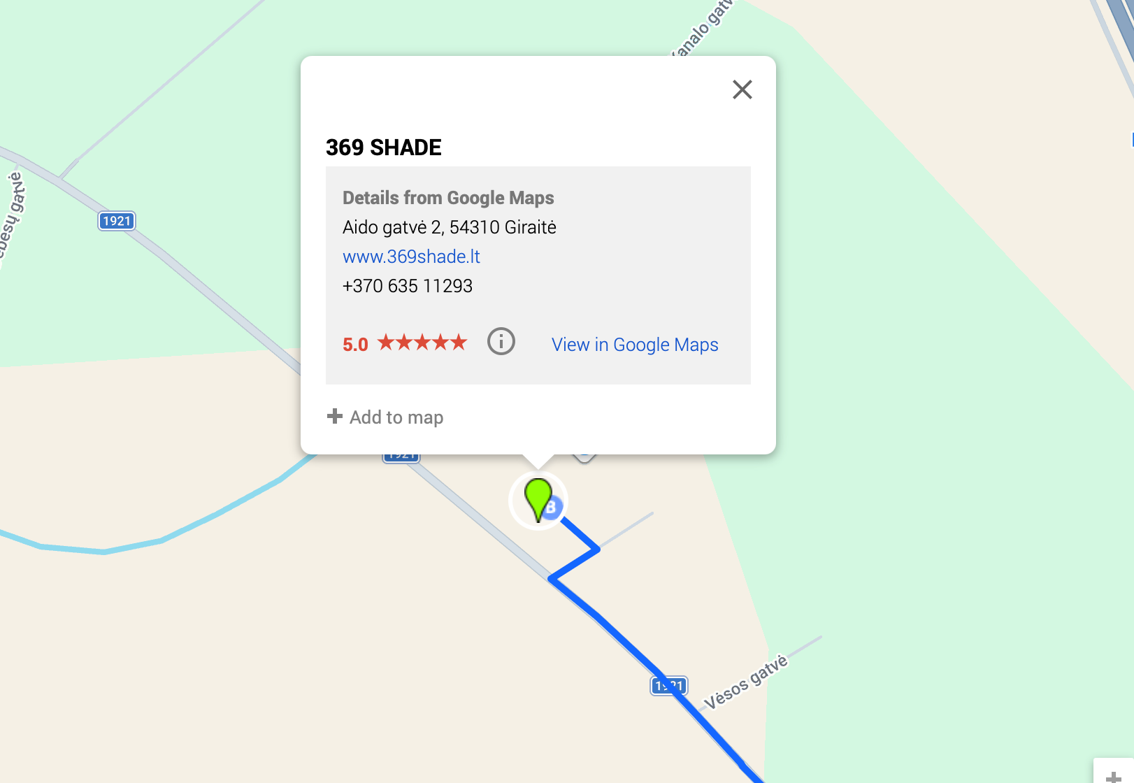 Business location map